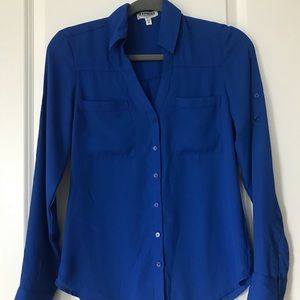 Blue Express Slim Fit Portofino Shirt